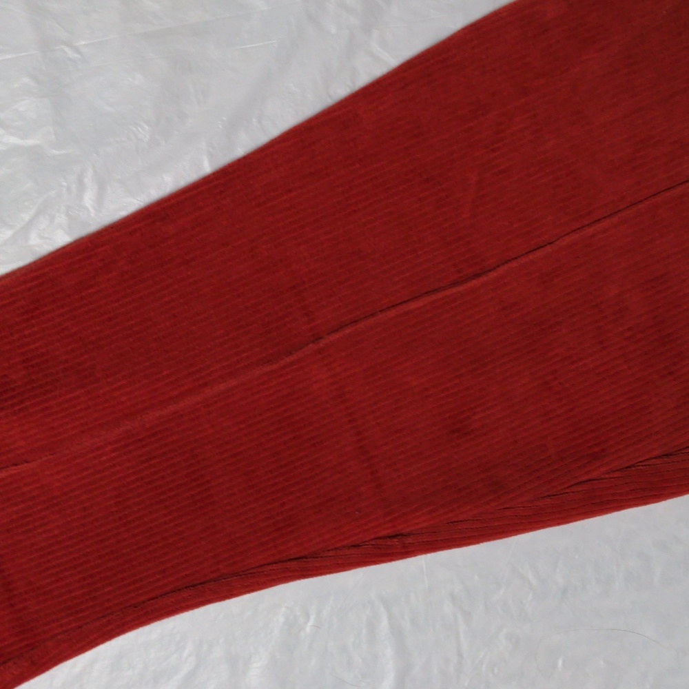 Aerie Groove On Rib Velour Flare Pants Orange Pull On Size Small - Picture 2 of 7